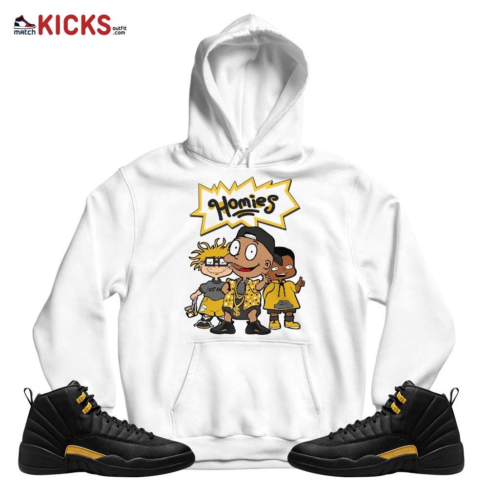 Tommy Homies Sneaker Shirt Match Black Taxi 12s, Jordan 12 Retro Black Taxi MKO T-Shirt Tommy Homies Sneaker Shirt Match Black Taxi 12s, Jordan 12 Retro Black Taxi MKO T-Shirt