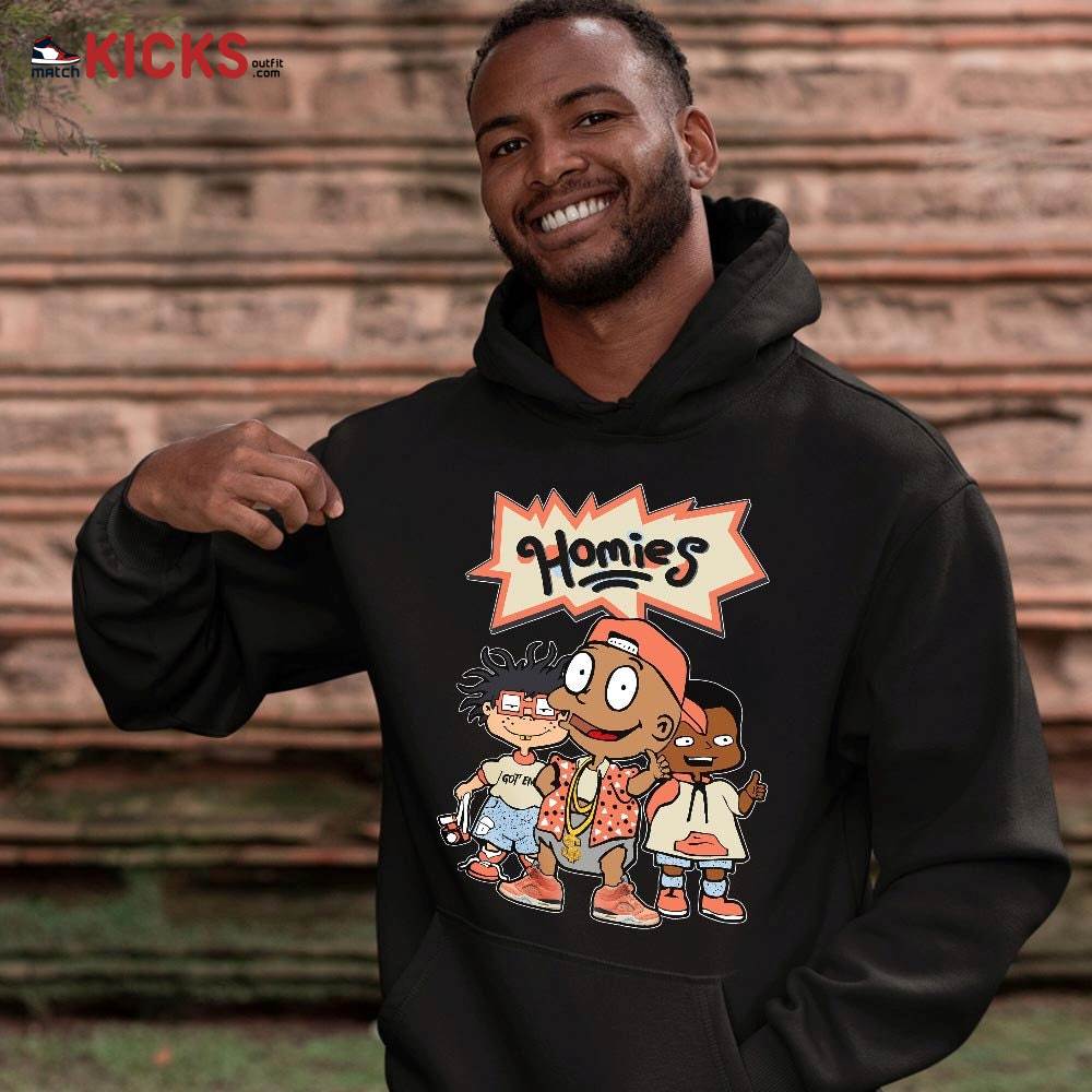 Tommy Homies Sneaker Shirt Match Crimson Bliss 5s, Jordan 5 DJ Khaled Crimson Bliss MKO T-Shirt Tommy Homies Sneaker Shirt Match Crimson Bliss 5s, Jordan 5 DJ Khaled Crimson Bliss MKO T-Shirt