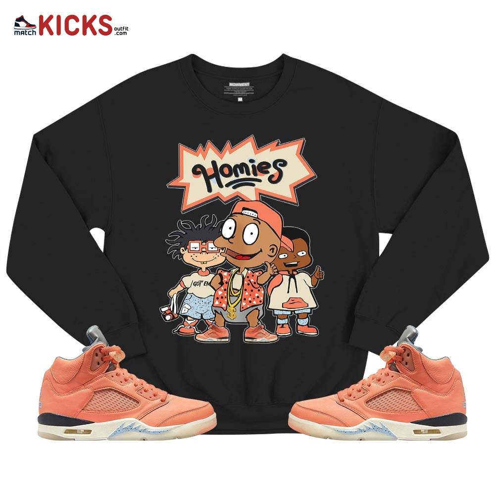 Tommy Homies Sneaker Shirt Match Crimson Bliss 5s, Jordan 5 DJ Khaled Crimson Bliss MKO T-Shirt Tommy Homies Sneaker Shirt Match Crimson Bliss 5s, Jordan 5 DJ Khaled Crimson Bliss MKO T-Shirt