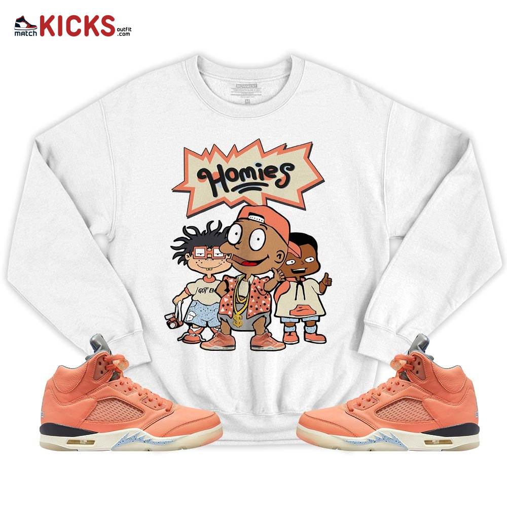 Tommy Homies Sneaker Shirt Match Crimson Bliss 5s, Jordan 5 DJ Khaled Crimson Bliss MKO T-Shirt Tommy Homies Sneaker Shirt Match Crimson Bliss 5s, Jordan 5 DJ Khaled Crimson Bliss MKO T-Shirt