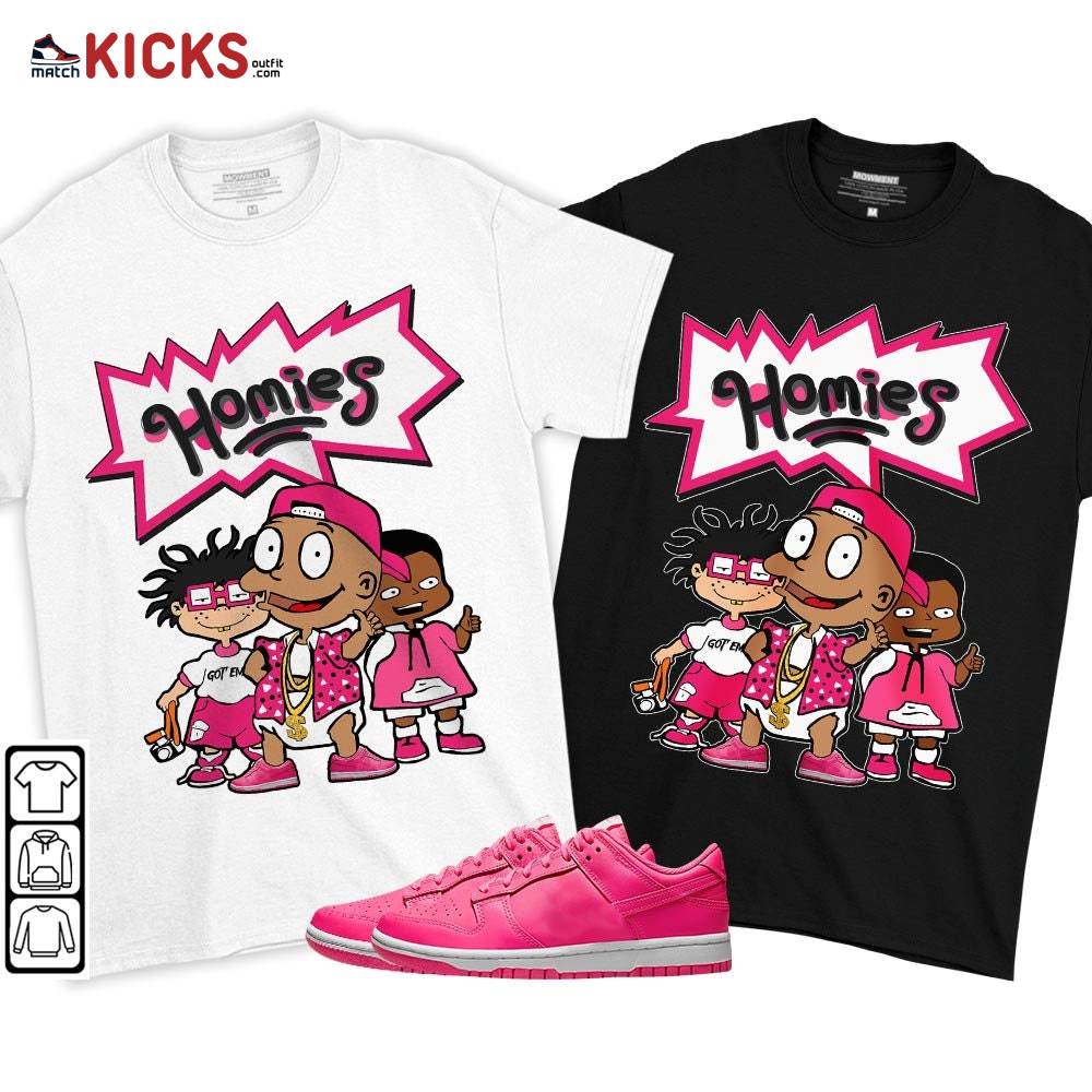 Tommy Homies Sneaker Shirt Match Dunk Low Hyper Pink, Dunk Low Hot Pink MKO T-Shirt Tommy Homies Sneaker Shirt Match Dunk Low Hyper Pink, Dunk Low Hot Pink MKO T-Shirt
