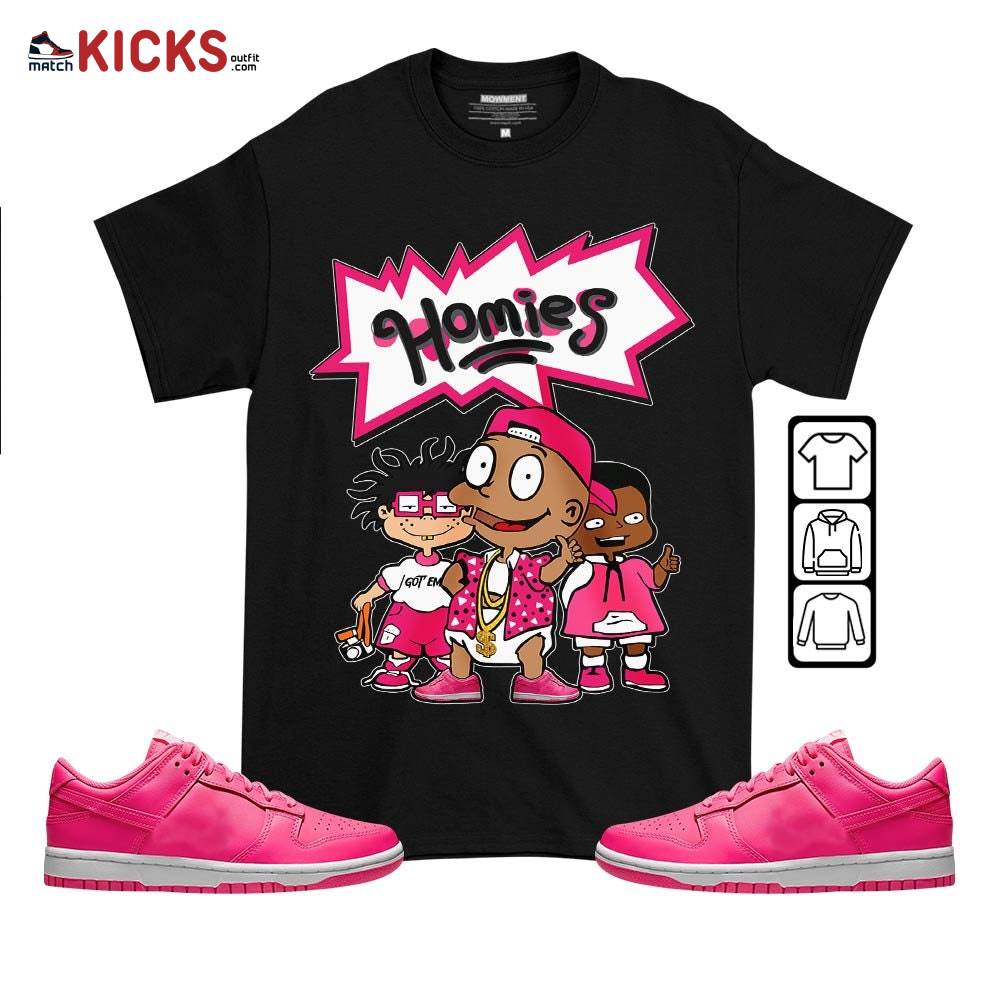 Tommy Homies Sneaker Shirt Match Dunk Low Hyper Pink, Dunk Low Hot Pink MKO T-Shirt