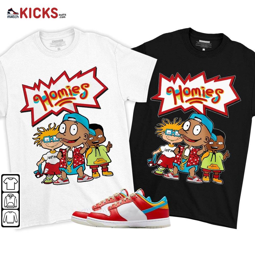 Tommy Homies Sneaker Shirt Match Fruity Pebbles Shoes, Dunk Low Fruity Pebbles MKO T-Shirt Tommy Homies Sneaker Shirt Match Fruity Pebbles Shoes, Dunk Low Fruity Pebbles MKO T-Shirt