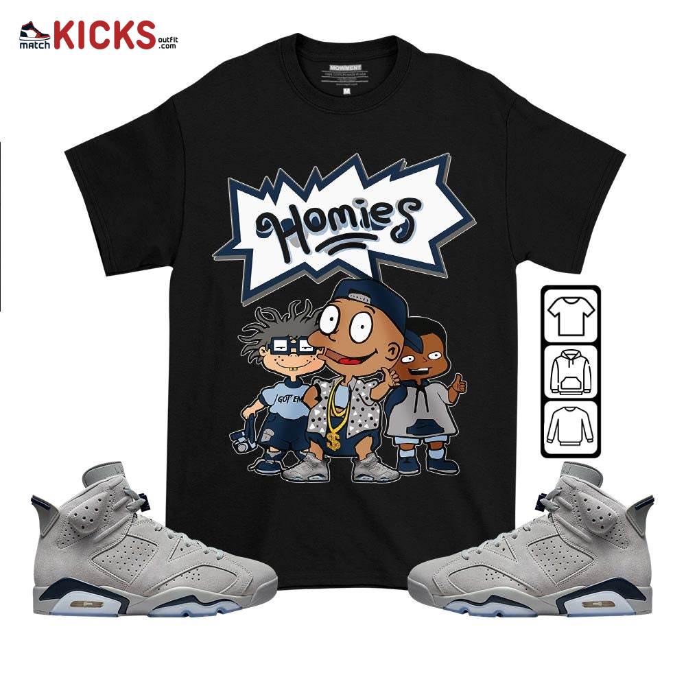 Tommy Homies Sneaker Shirt Match Georgetown 6s, Jordan 6 Retro Georgetown MKO T-Shirt