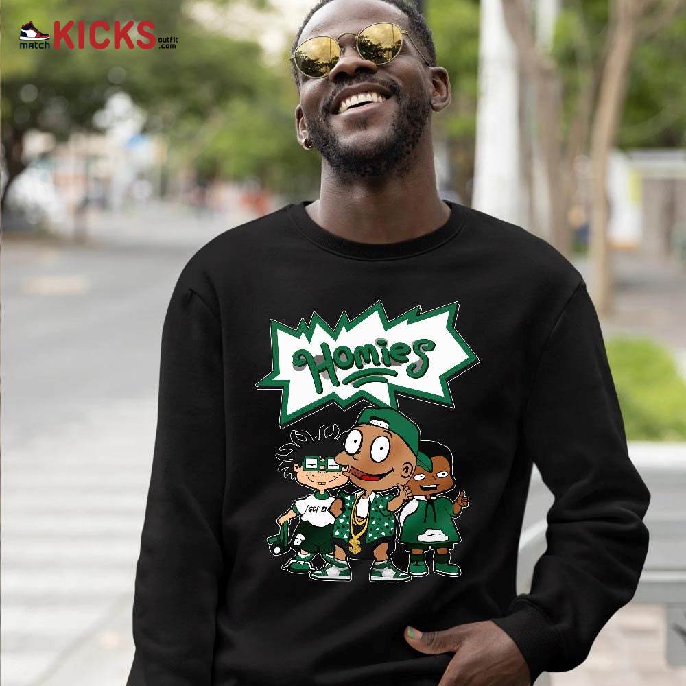 Tommy Homies Sneaker Shirt Match High Gorge Green 1s, Jordan 1 Retro High Gorge Green MKO T-Shirt Tommy Homies Sneaker Shirt Match High Gorge Green 1s, Jordan 1 Retro High Gorge Green MKO T-Shirt