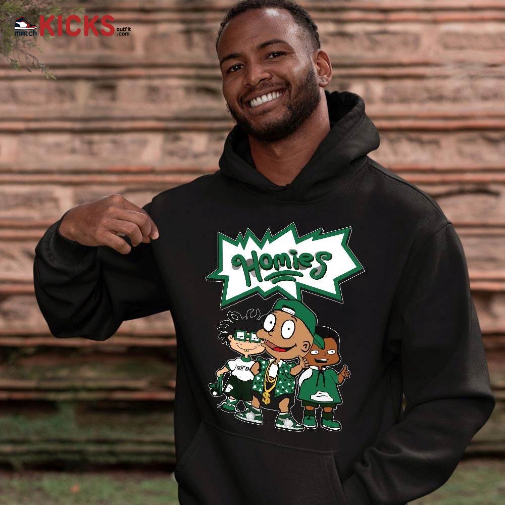 Tommy Homies Sneaker Shirt Match High Gorge Green 1s, Jordan 1 Retro High Gorge Green MKO T-Shirt Tommy Homies Sneaker Shirt Match High Gorge Green 1s, Jordan 1 Retro High Gorge Green MKO T-Shirt