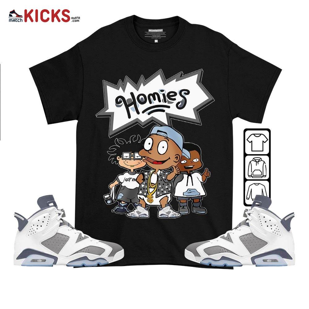 Tommy Homies Sneaker Shirt Match Retro Cool Grey 6s, Jordan 6 Cool Grey MKO T-Shirt