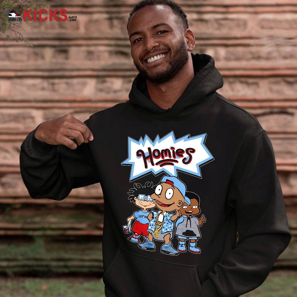 Tommy Homies Sneaker Shirt Match Retro University Blue 5s, Jordan 5 University Blue MKO T-Shirt Tommy Homies Sneaker Shirt Match Retro University Blue 5s, Jordan 5 University Blue MKO T-Shirt
