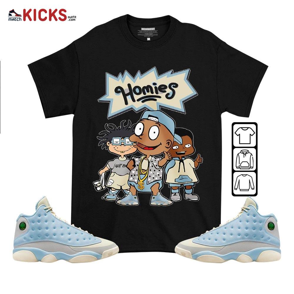 Tommy Homies Sneaker Shirt Match SoleFly 13s, Jordan 13 Retro SoleFly MKO T-Shirt