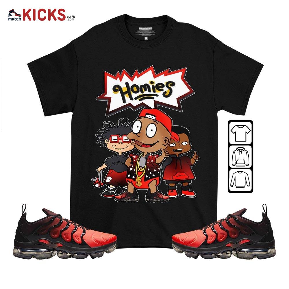 Tommy Homies Sneaker Shirt Match Vapormax Plus Red Black, Air VaporMax Plus Darth Maul MKO T-Shirt