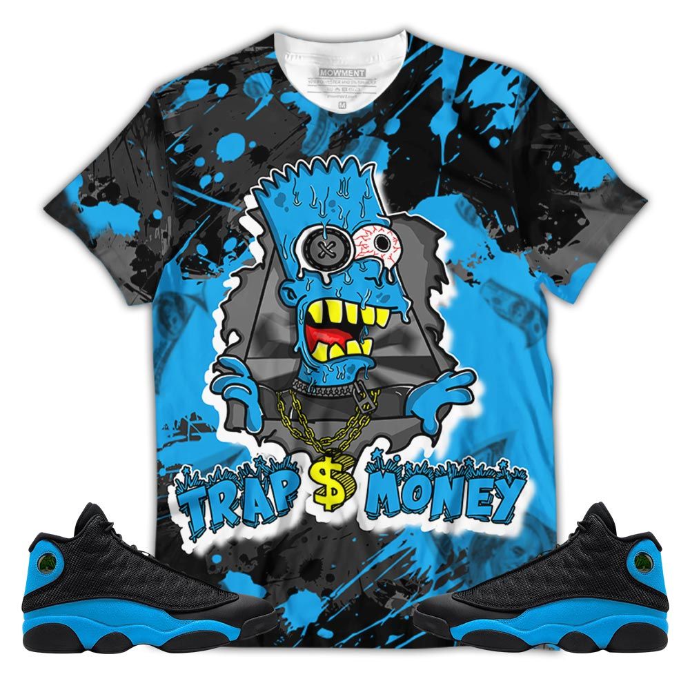 Trapmoney Drip Sneaker Shirt Match Black University Blue 13S, Jordan 13 Black University Blue 2022 Hoodie Sweatshirt Tee All Over Print MKO Shirt Trapmoney Drip Sneaker Shirt Match Black University Blue 13S, Jordan 13 Black University Blue 2022 Hoodie Sweatshirt Tee All Over Print MKO Shirt