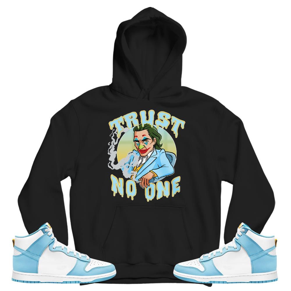Trust No One Sneaker Shirt Match Dunk High Blue Chill, Dunk High Homer Simpson MKO T-Shirt