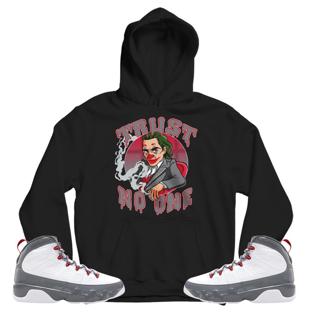Trust No One Sneaker Shirt Match Fire Red 9s, Jordan 9 Retro Fire Red MKO T-Shirt