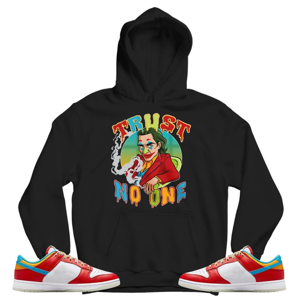Trust No One Sneaker Shirt Match Fruity Pebbles Shoes, Dunk Low Fruity Pebbles MKO T-Shirt