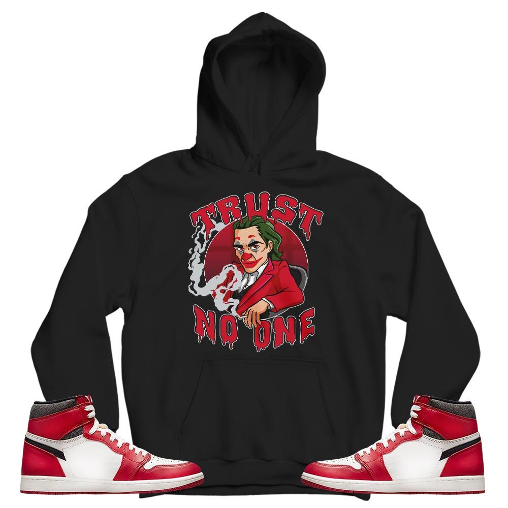Trust No One Sneaker Shirt Match High OG Chicago 1s, Jordan 1 Lost Found Chicago MKO T-Shirt