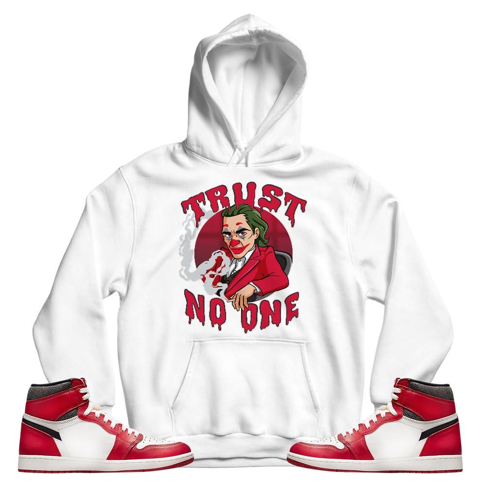 Trust No One Sneaker Shirt Match High OG Chicago 1s, Jordan 1 Lost Found Chicago MKO T-Shirt Trust No One Sneaker Shirt Match High OG Chicago 1s, Jordan 1 Lost Found Chicago MKO T-Shirt