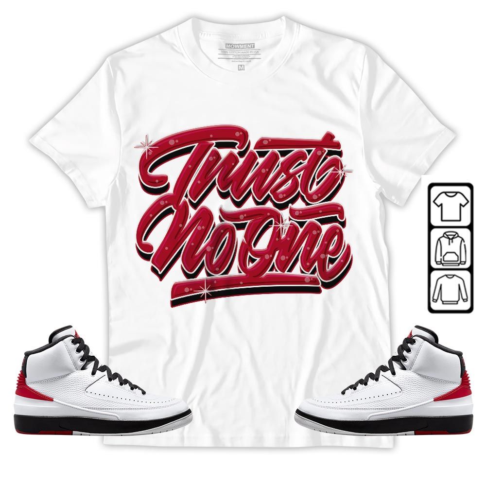 Trust No One Youth Sneaker Shirt Match 2 Chicago Varsity Red, Jordan Retro 2 Chicago MKO T-Shirt Trust No One Youth Sneaker Shirt Match 2 Chicago Varsity Red, Jordan Retro 2 Chicago MKO T-Shirt