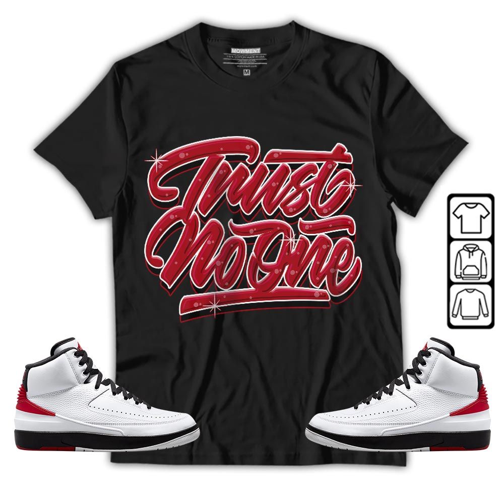 Trust No One Youth Sneaker Shirt Match 2 Chicago Varsity Red, Jordan Retro 2 Chicago MKO T-Shirt Trust No One Youth Sneaker Shirt Match 2 Chicago Varsity Red, Jordan Retro 2 Chicago MKO T-Shirt