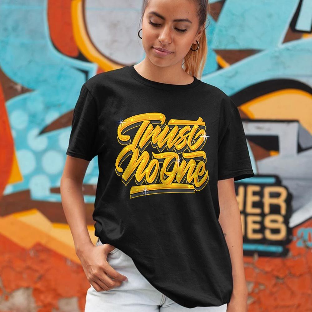 Trust No One Youth Sneaker Shirt Match 2023 Thunder 4s, Jordan Retro 4 Thunder MKO T-Shirt Trust No One Youth Sneaker Shirt Match 2023 Thunder 4s, Jordan Retro 4 Thunder MKO T-Shirt