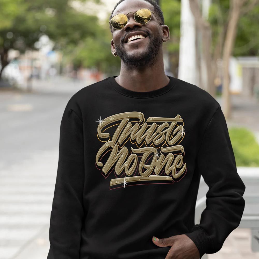 Trust No One Youth Sneaker Shirt Match Black Cherrywood 7s, Jordan 7 Black Olive MKO T-Shirt Trust No One Youth Sneaker Shirt Match Black Cherrywood 7s, Jordan 7 Black Olive MKO T-Shirt