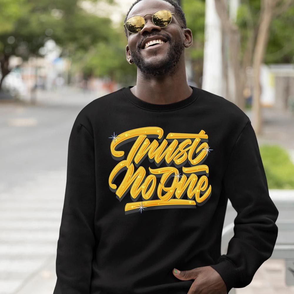 Trust No One Youth Sneaker Shirt Match Black Taxi 12s, Jordan 12 Retro Black Taxi MKO T-Shirt Trust No One Youth Sneaker Shirt Match Black Taxi 12s, Jordan 12 Retro Black Taxi MKO T-Shirt