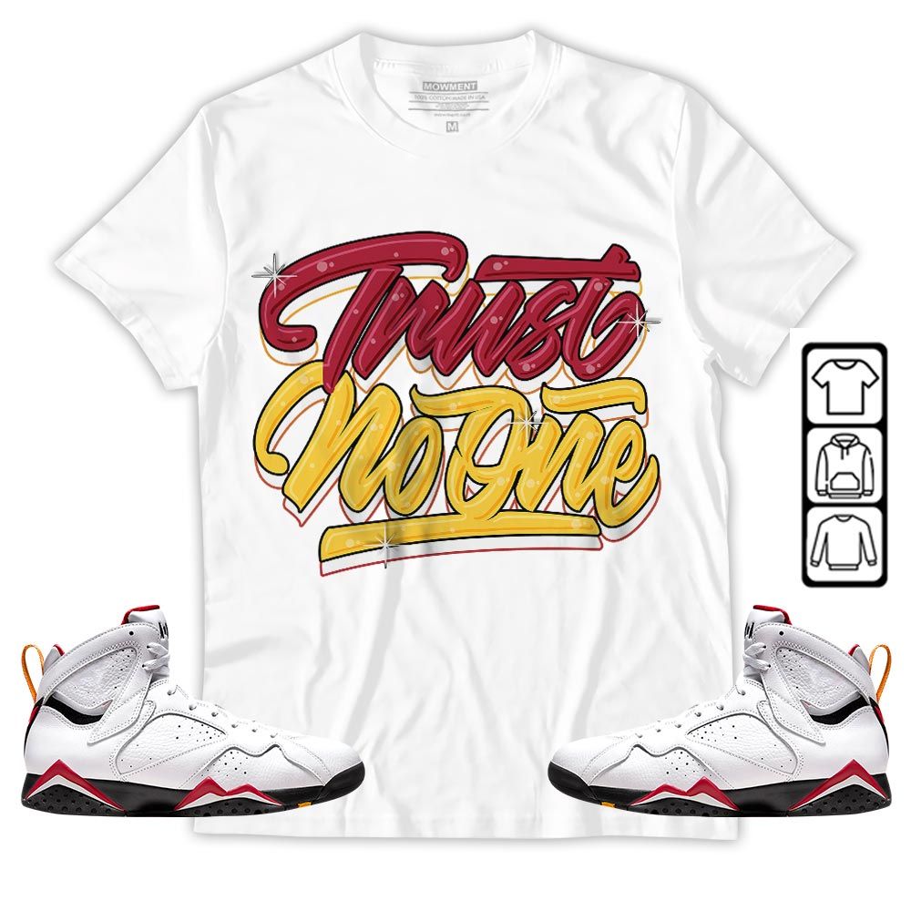 Trust No One Youth Sneaker Shirt Match Cardinal 7s, Jordan 7 Retro Cardinal MKO T-Shirt Trust No One Youth Sneaker Shirt Match Cardinal 7s, Jordan 7 Retro Cardinal MKO T-Shirt