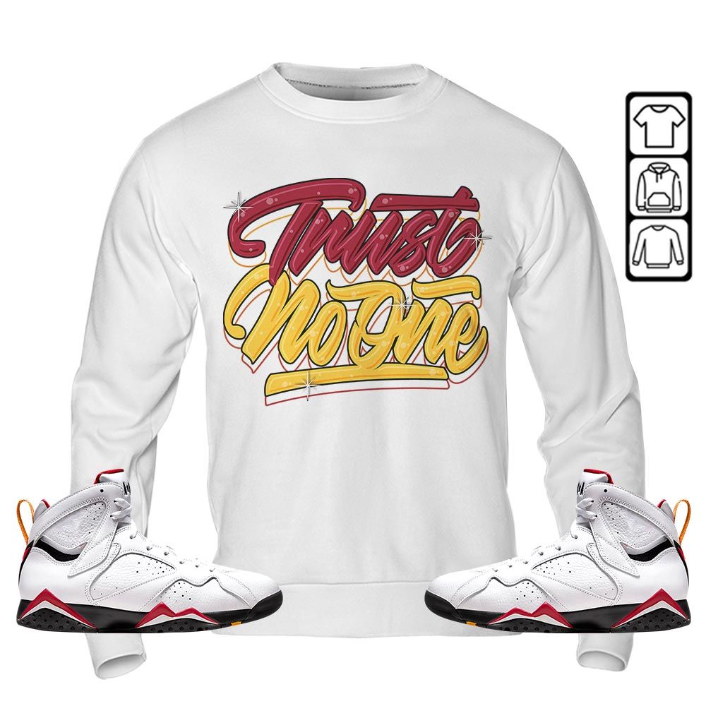 Trust No One Youth Sneaker Shirt Match Cardinal 7s, Jordan 7 Retro Cardinal MKO T-Shirt Trust No One Youth Sneaker Shirt Match Cardinal 7s, Jordan 7 Retro Cardinal MKO T-Shirt