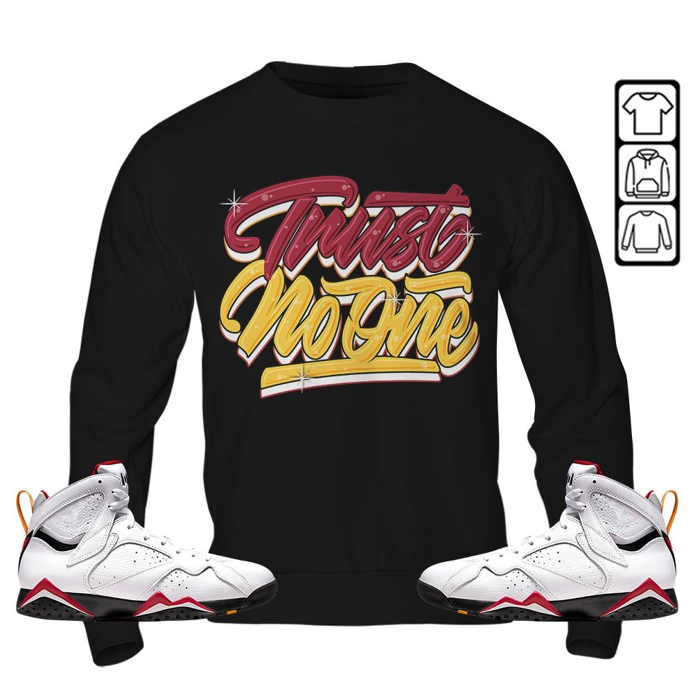 Trust No One Youth Sneaker Shirt Match Cardinal 7s, Jordan 7 Retro Cardinal MKO T-Shirt Trust No One Youth Sneaker Shirt Match Cardinal 7s, Jordan 7 Retro Cardinal MKO T-Shirt