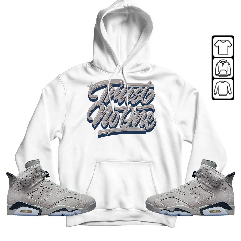 Trust No One Youth Sneaker Shirt Match Georgetown 6s, Jordan 6 Retro Georgetown MKO T-Shirt