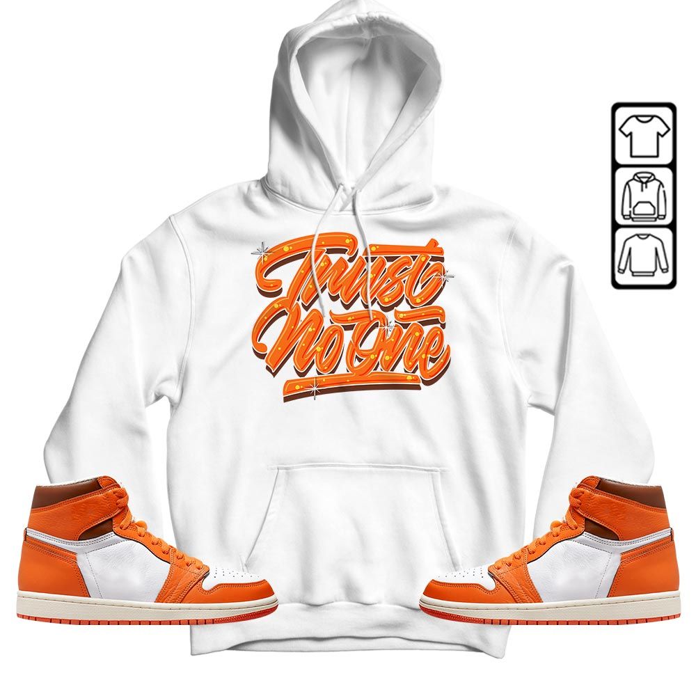 Trust No One Youth Sneaker Shirt Match High OG Starfish 1s, Jordan 1 Retro High OG Starfish MKO T-Shirt