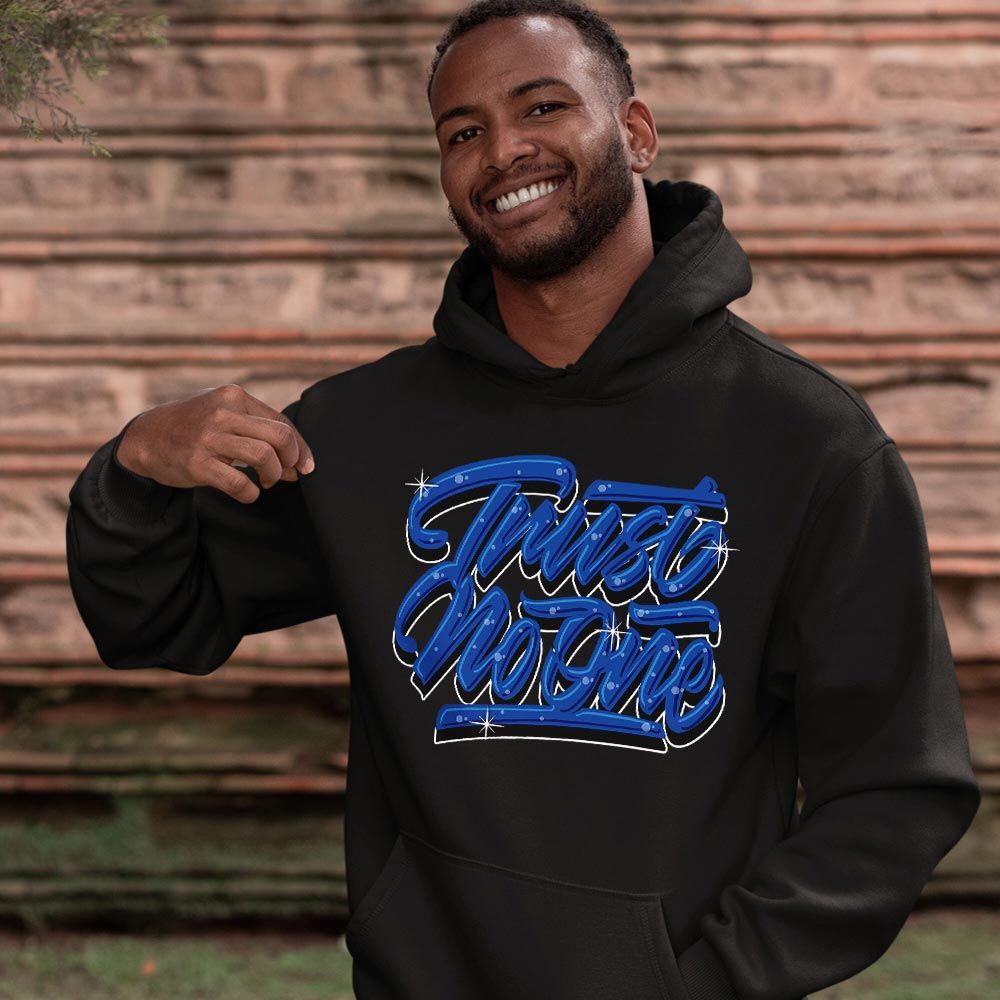 Trust No One Youth Sneaker Shirt Match Hyper Royal 12s, Jordan 12 Hyper Royal MKO T-Shirt Trust No One Youth Sneaker Shirt Match Hyper Royal 12s, Jordan 12 Hyper Royal MKO T-Shirt