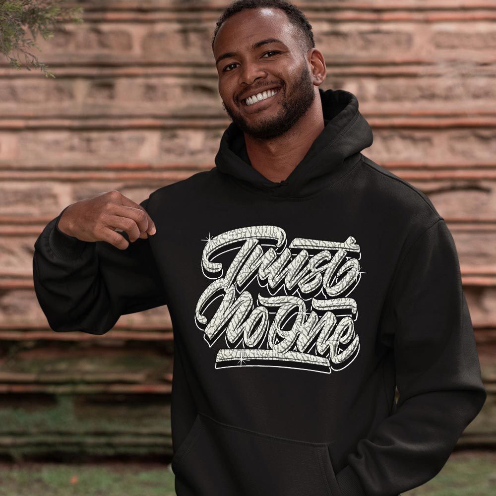 Trust No One Youth Sneaker Shirt Match OG Elephant 1s, Jordan 1 White Cement MKO T-Shirt Trust No One Youth Sneaker Shirt Match OG Elephant 1s, Jordan 1 White Cement MKO T-Shirt