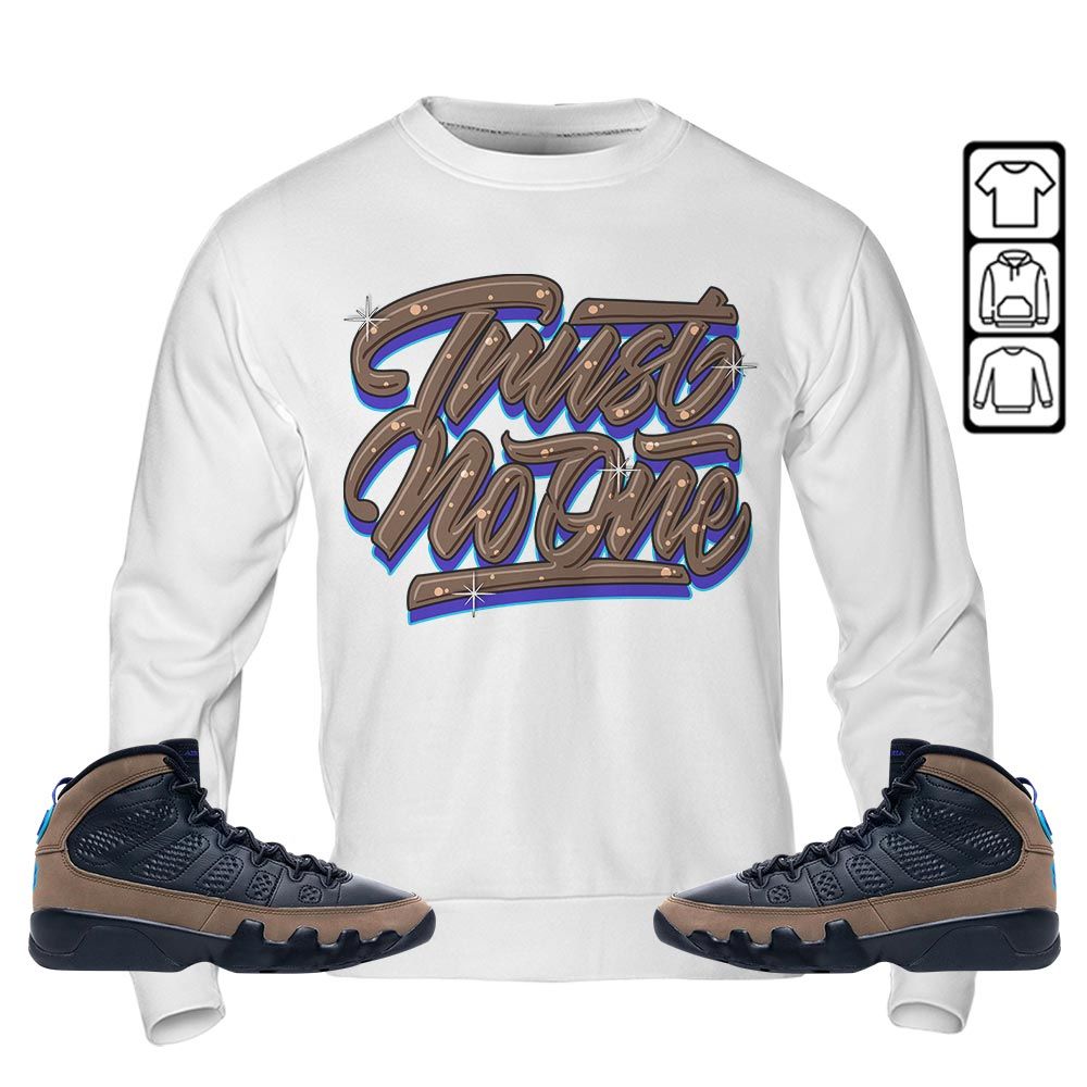 Trust No One Youth Sneaker Shirt Match Olive Concord 9s, Jordan 9 Olive Concord MKO T-Shirt Trust No One Youth Sneaker Shirt Match Olive Concord 9s, Jordan 9 Olive Concord MKO T-Shirt