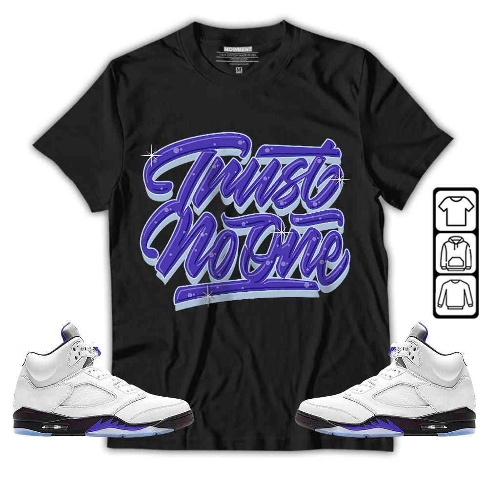 Trust No One Youth Sneaker Shirt Match Retro Concord 5s, Jordan 5 Retro Concord MKO T-Shirt