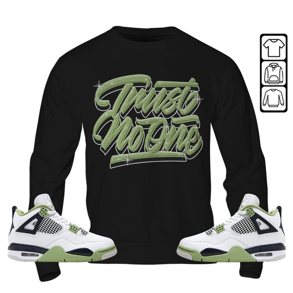 Trust No One Youth Sneaker Shirt Match Retro Oil Green 4s, Jordan 4 Oil Green MKO T-Shirt Trust No One Youth Sneaker Shirt Match Retro Oil Green 4s, Jordan 4 Oil Green MKO T-Shirt