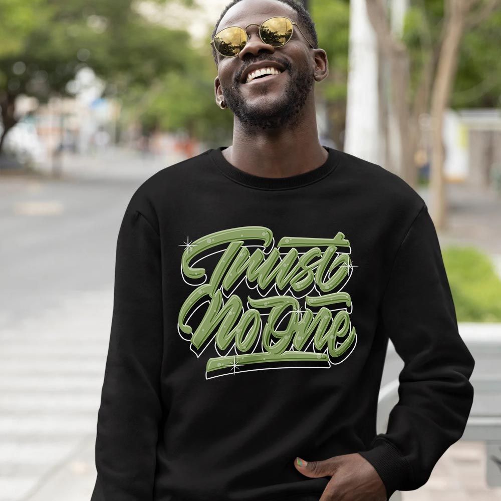 Trust No One Youth Sneaker Shirt Match Retro Oil Green 4s, Jordan 4 Oil Green MKO T-Shirt Trust No One Youth Sneaker Shirt Match Retro Oil Green 4s, Jordan 4 Oil Green MKO T-Shirt