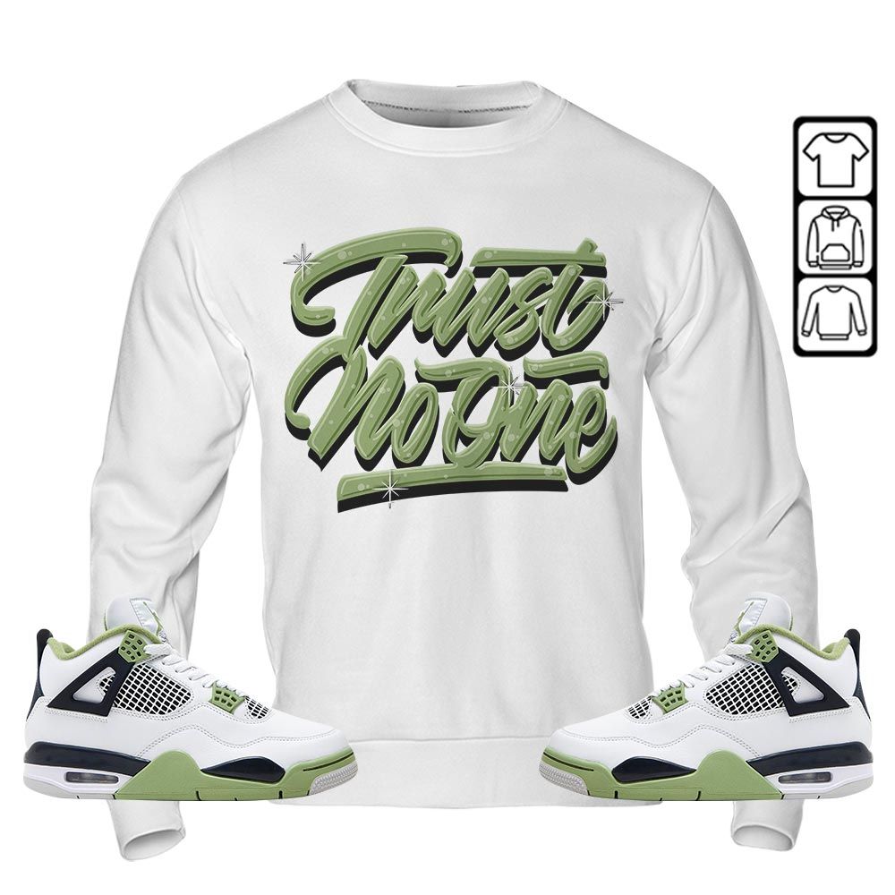 Trust No One Youth Sneaker Shirt Match Retro Oil Green 4s, Jordan 4 Oil Green MKO T-Shirt Trust No One Youth Sneaker Shirt Match Retro Oil Green 4s, Jordan 4 Oil Green MKO T-Shirt