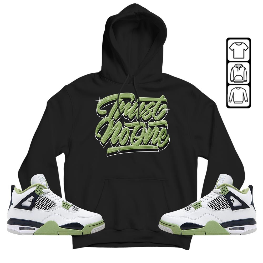 Trust No One Youth Sneaker Shirt Match Retro Oil Green 4s, Jordan 4 Oil Green MKO T-Shirt Trust No One Youth Sneaker Shirt Match Retro Oil Green 4s, Jordan 4 Oil Green MKO T-Shirt