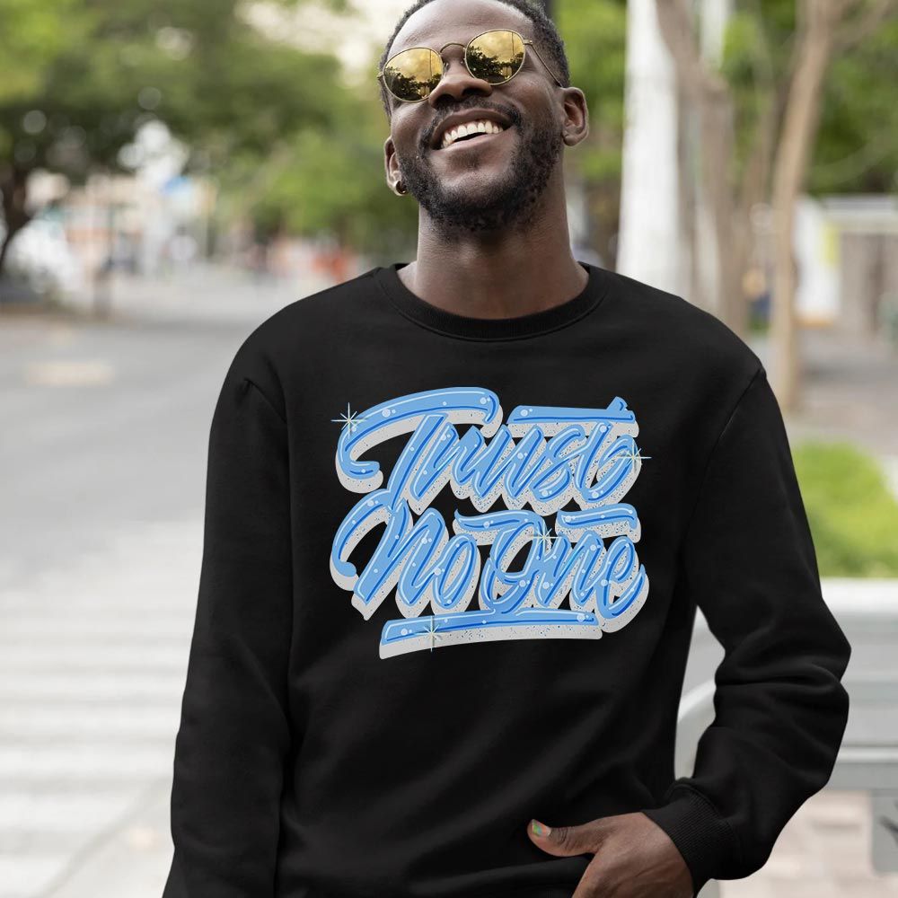 Trust No One Youth Sneaker Shirt Match Retro University Blue 5s, Jordan 5 University Blue MKO T-Shirt Trust No One Youth Sneaker Shirt Match Retro University Blue 5s, Jordan 5 University Blue MKO T-Shirt