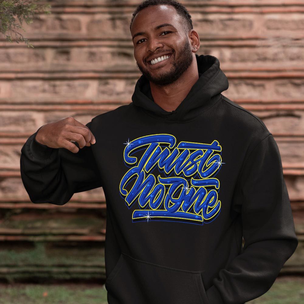 Trut No One Youth Sneaker Shirt Match 2023 Blue Laney 14s, Jordan 14 Laney MKO T-Shirt Trut No One Youth Sneaker Shirt Match 2023 Blue Laney 14s, Jordan 14 Laney MKO T-Shirt