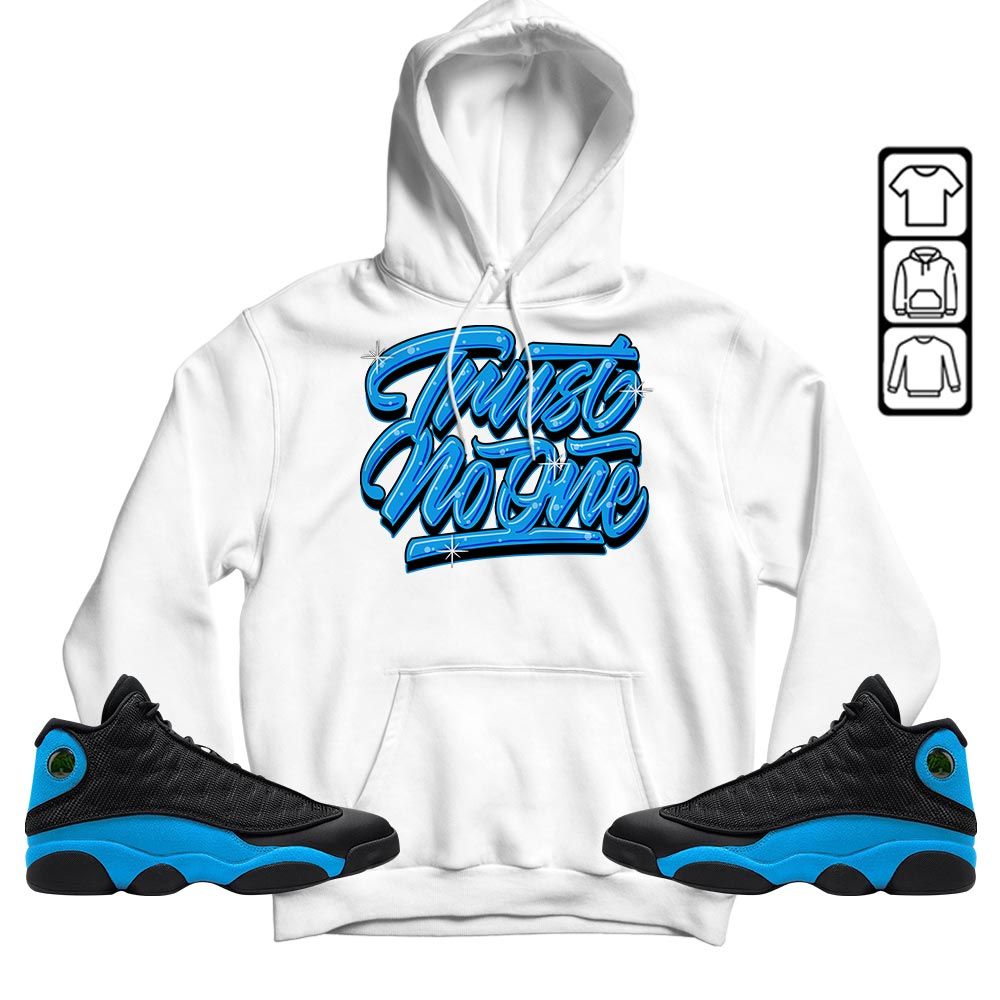 Trut No One Youth Sneaker Shirt Match Black University Blue 13s, Jordan 13 Black University Blue 2022 MKO T-Shirt