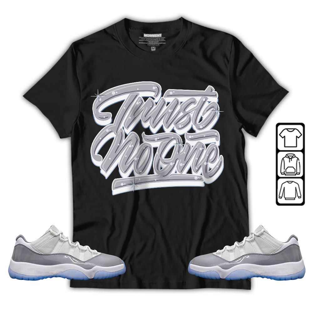 Trut No One Youth Sneaker Shirt Match Cement Grey 11s, Jordan 11 Low Cement Grey MKO T-Shirt