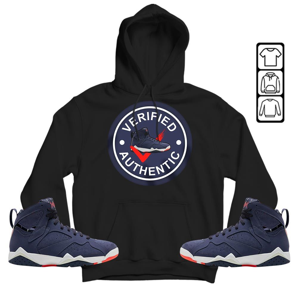 Verified Authentic Shoe Sneaker Shirt Match 7 Neutral Indigo, Jordan 7 Quai 54 MKO Hoodie Verified Authentic Shoe Sneaker Shirt Match 7 Neutral Indigo, Jordan 7 Quai 54 MKO Hoodie