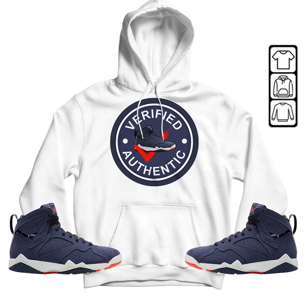 Verified Authentic Shoe Sneaker Shirt Match 7 Neutral Indigo, Jordan 7 Quai 54 MKO T-Shirt