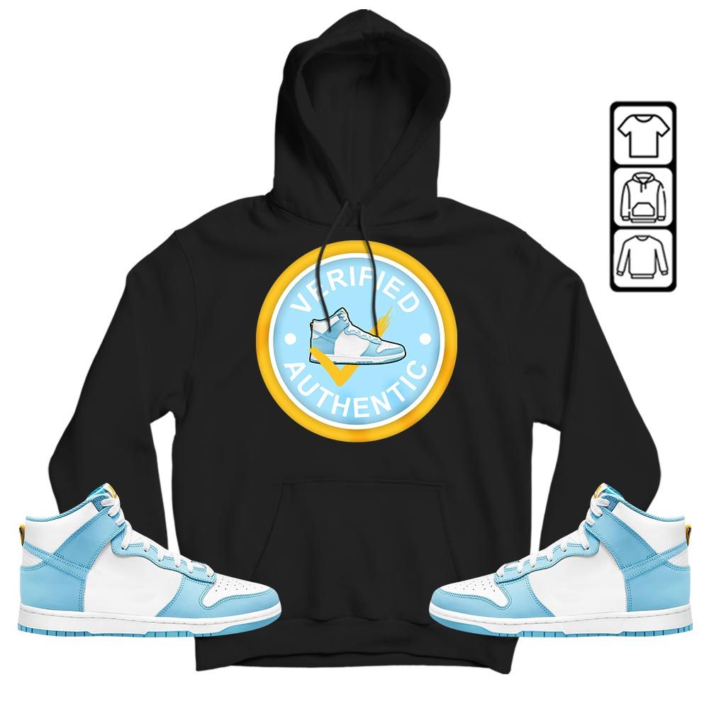 Verified Authentic Shoe Sneaker Shirt Match Dunk High Blue Chill, Dunk High Homer Simpson MKO T-Shirt Verified Authentic Shoe Sneaker Shirt Match Dunk High Blue Chill, Dunk High Homer Simpson MKO T-Shirt