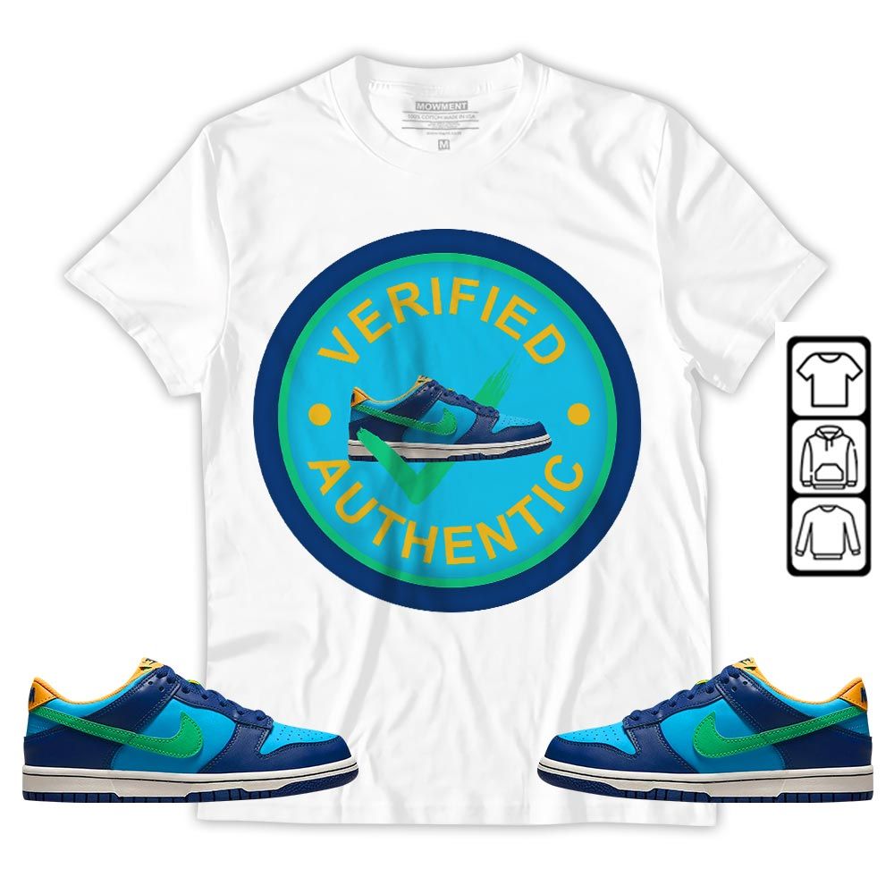 Verified Authentic Shoe Sneaker Shirt Match Dunk Low GS Kyrie, Dunk Low GS Electric Algae MKO T-Shirt Verified Authentic Shoe Sneaker Shirt Match Dunk Low GS Kyrie, Dunk Low GS Electric Algae MKO T-Shirt