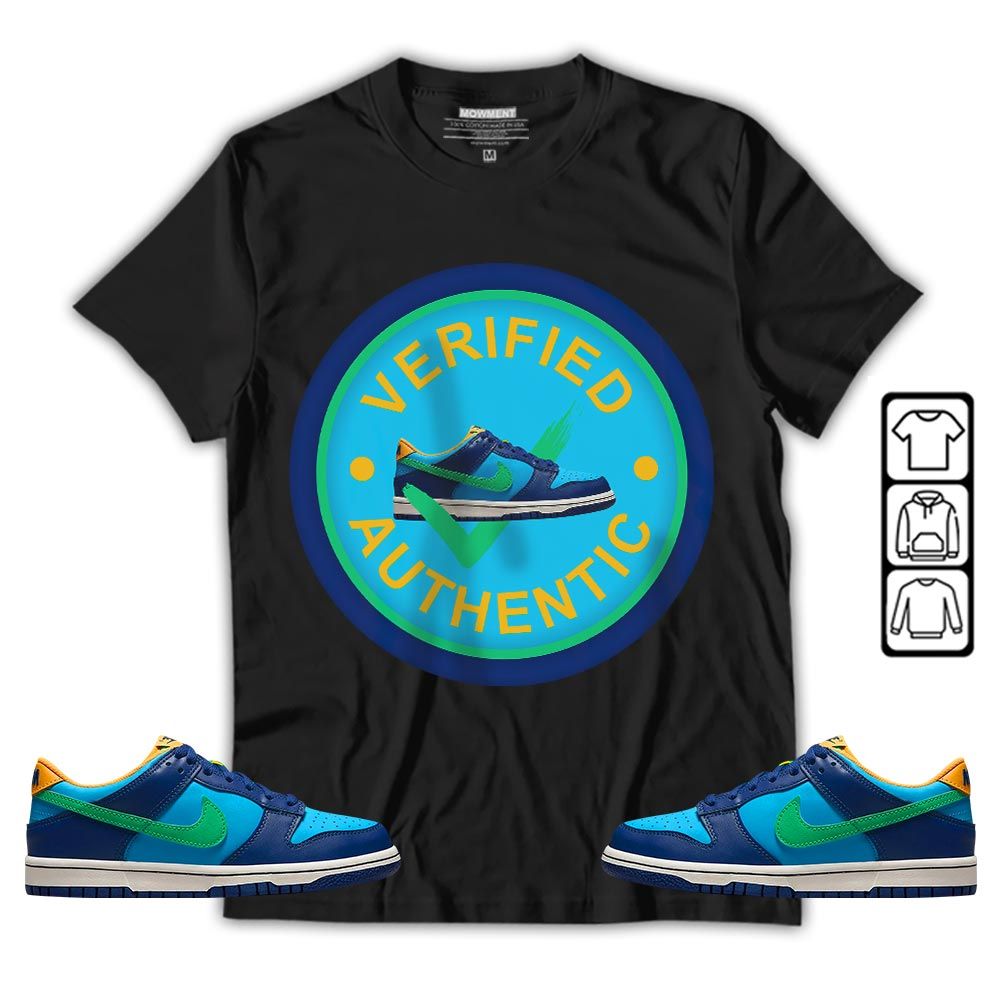 Verified Authentic Shoe Sneaker Shirt Match Dunk Low GS Kyrie, Dunk Low GS Electric Algae MKO T-Shirt
