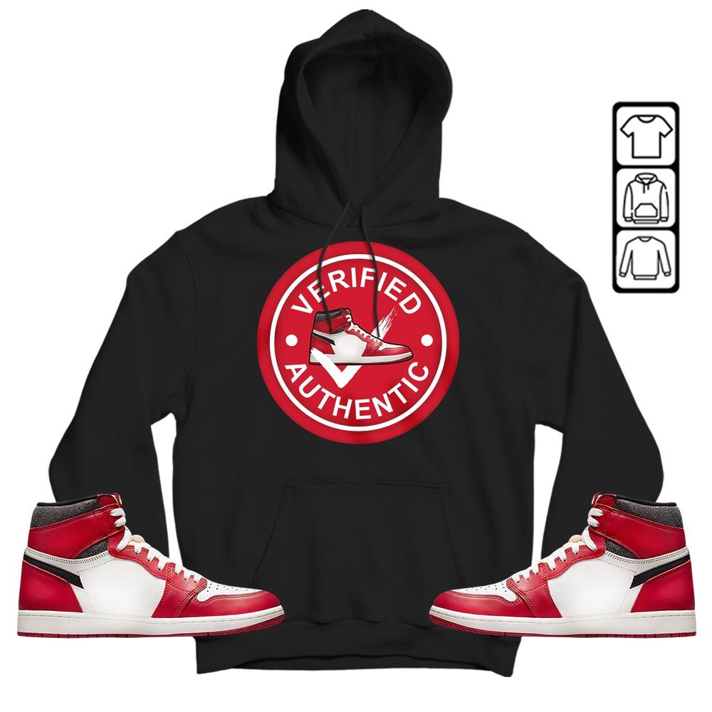 Verified Authentic Shoe Sneaker Shirt Match High OG Chicago 1s, Jordan 1 Lost Found Chicago MKO T-Shirt Verified Authentic Shoe Sneaker Shirt Match High OG Chicago 1s, Jordan 1 Lost Found Chicago MKO T-Shirt