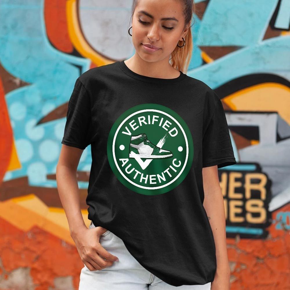 Verified Authentic Shoe Sneaker Shirt Match OG Gorge Green 1s, Jordan 1 Retro High Gorge Green MKO T-Shirt Verified Authentic Shoe Sneaker Shirt Match OG Gorge Green 1s, Jordan 1 Retro High Gorge Green MKO T-Shirt