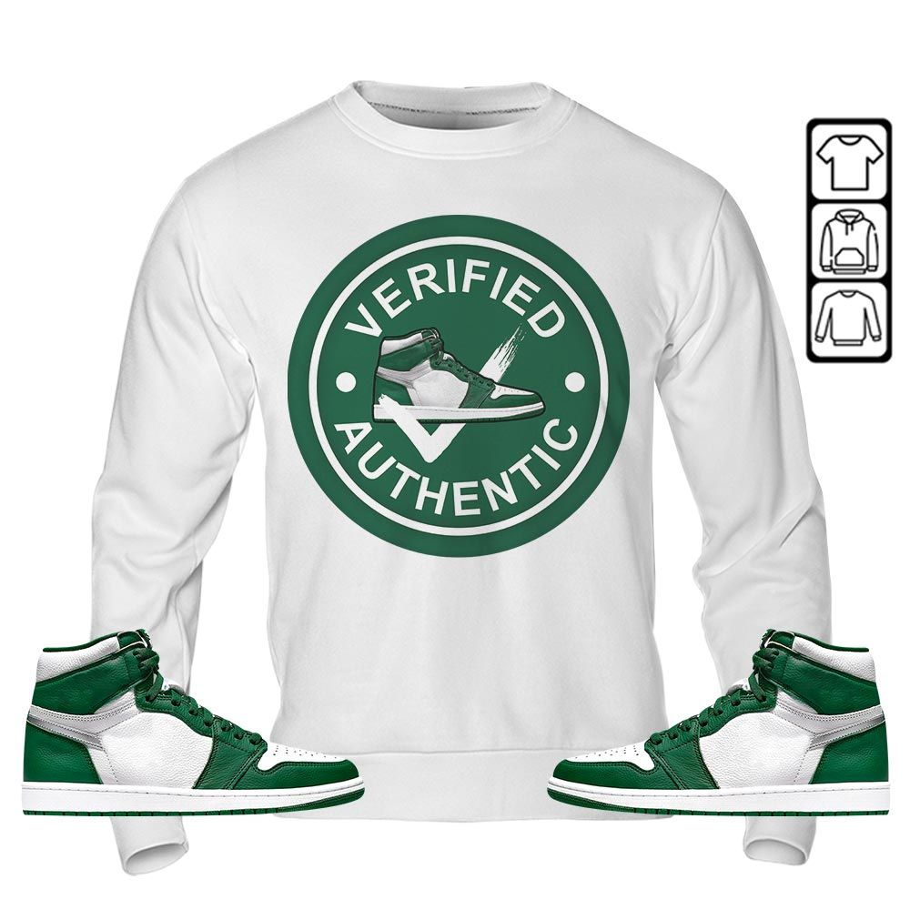 Verified Authentic Shoe Sneaker Shirt Match OG Gorge Green 1s, Jordan 1 Retro High Gorge Green MKO T-Shirt Verified Authentic Shoe Sneaker Shirt Match OG Gorge Green 1s, Jordan 1 Retro High Gorge Green MKO T-Shirt